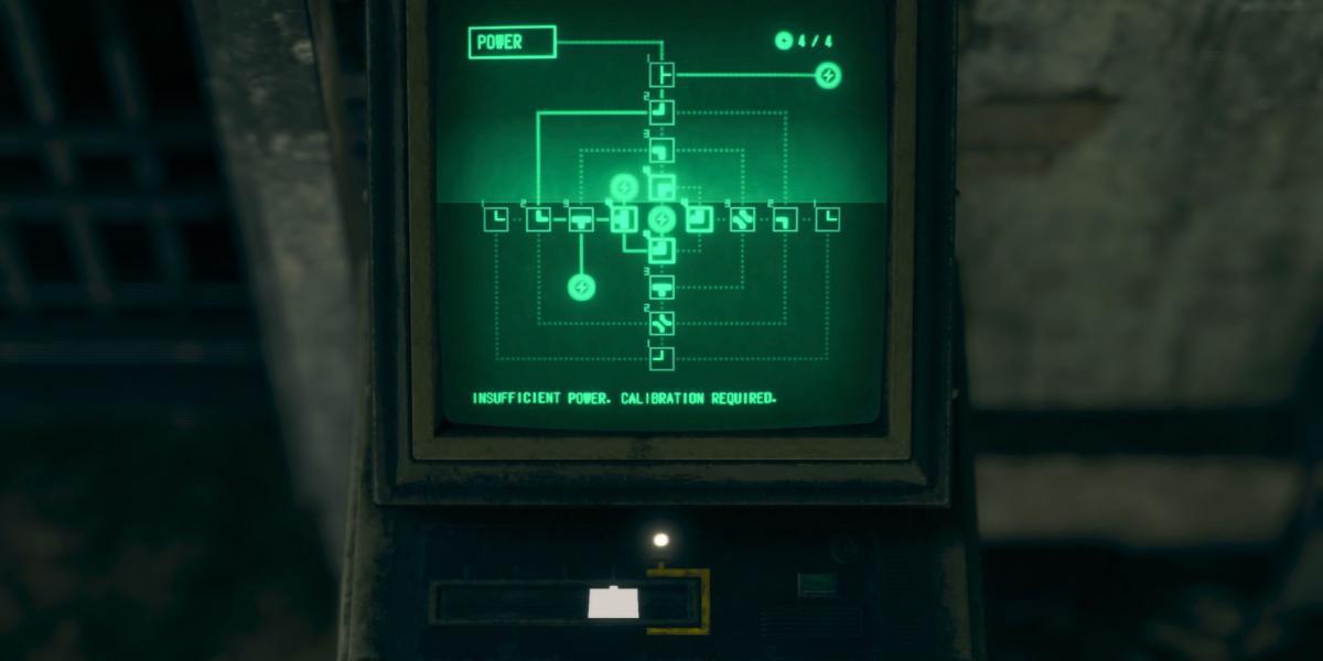 resident evil 4 remake solução de quebra-cabeça do terminal de energia do computador