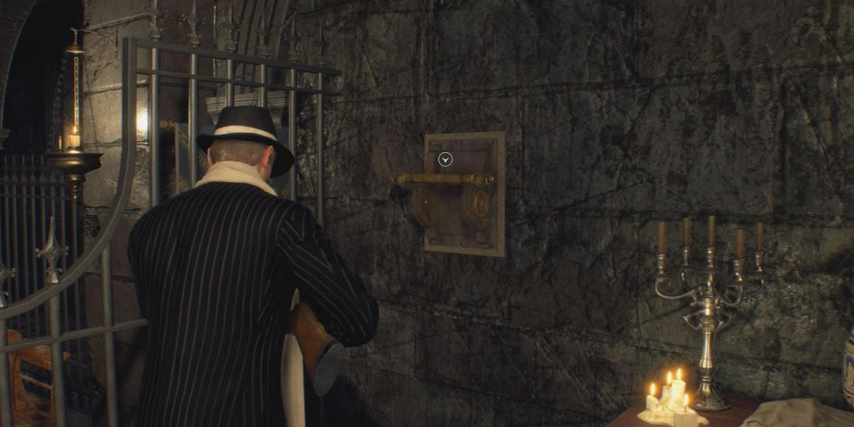 Leon encontra a alavanca da Igreja em Resident Evil 4 Remake