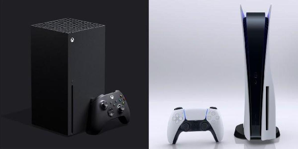 Resumo do design do console PS5 vs. Xbox Series X
