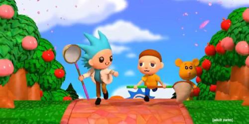 Rick and Morty e Animal Crossing ganham vídeo em estilo stop-motion