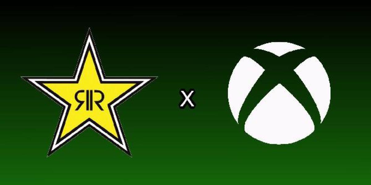 Rockstar Energy distribuindo cartões-presente do Xbox