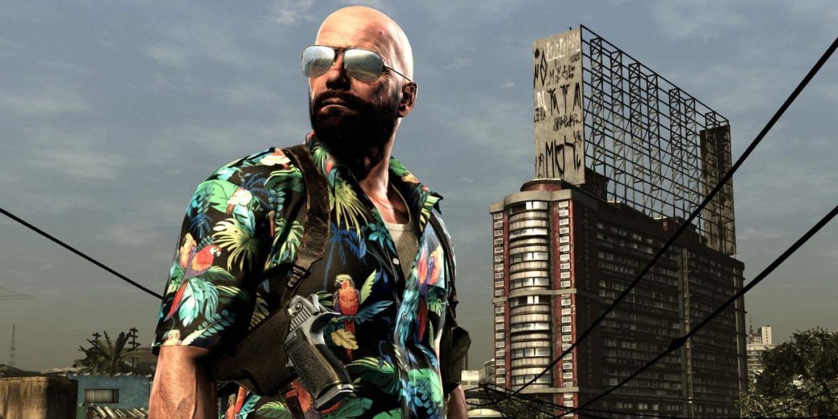 Max Payne 3 Max usando óculos de sol