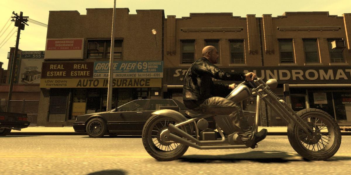 GTA IV perdeu e condenou Johnny em uma moto