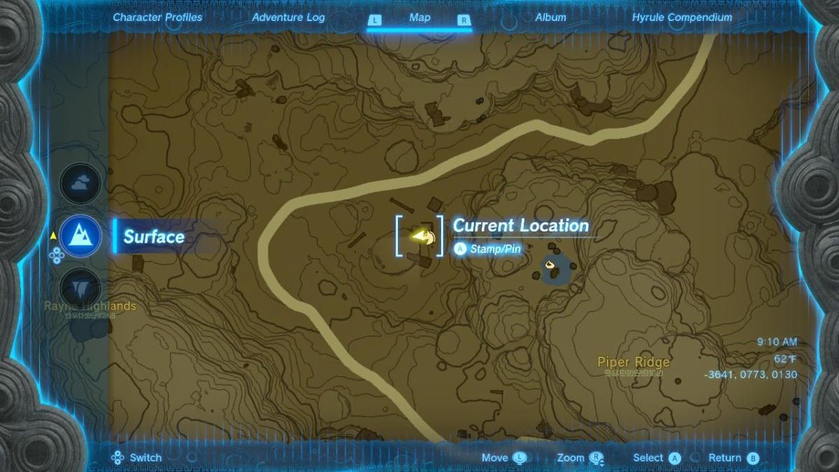 Zelda Tears of the Kingdom Hornists Dramatic Escape Quest Mapa passo a passo Localização