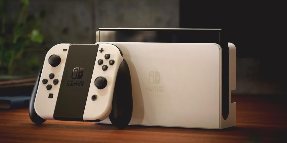 Edição de vinheta promocional do modelo OLED do Nintendo Switch