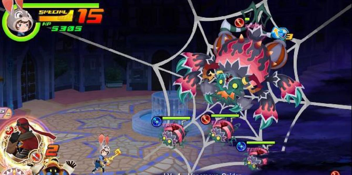 Savage Spider é exatamente o tipo de inimigo que os jogadores sentirão falta de Kingdom Hearts Union X