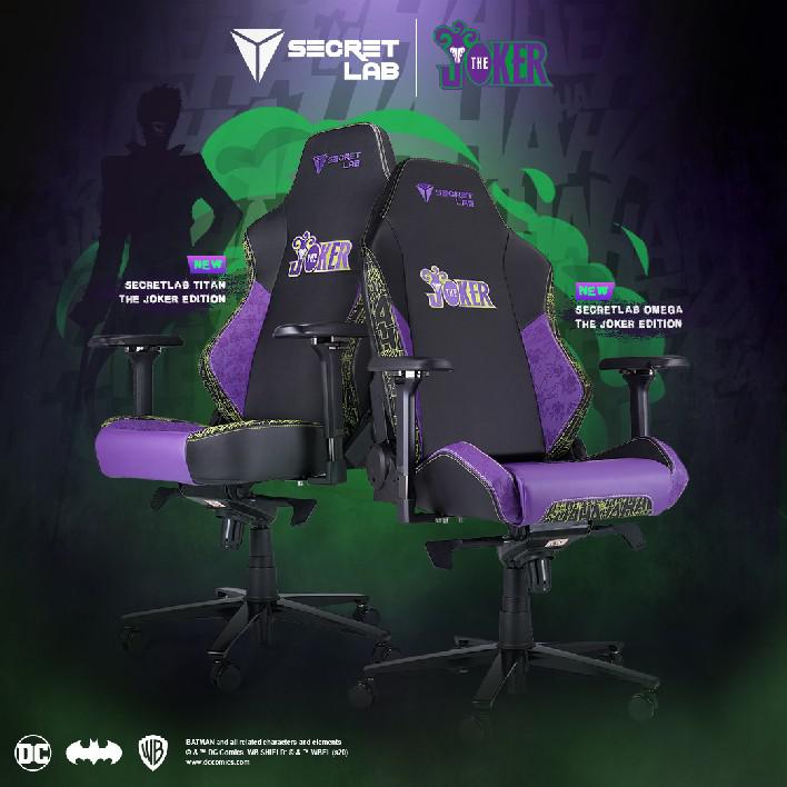 Secretlab revela a cadeira de jogos Joker Edition