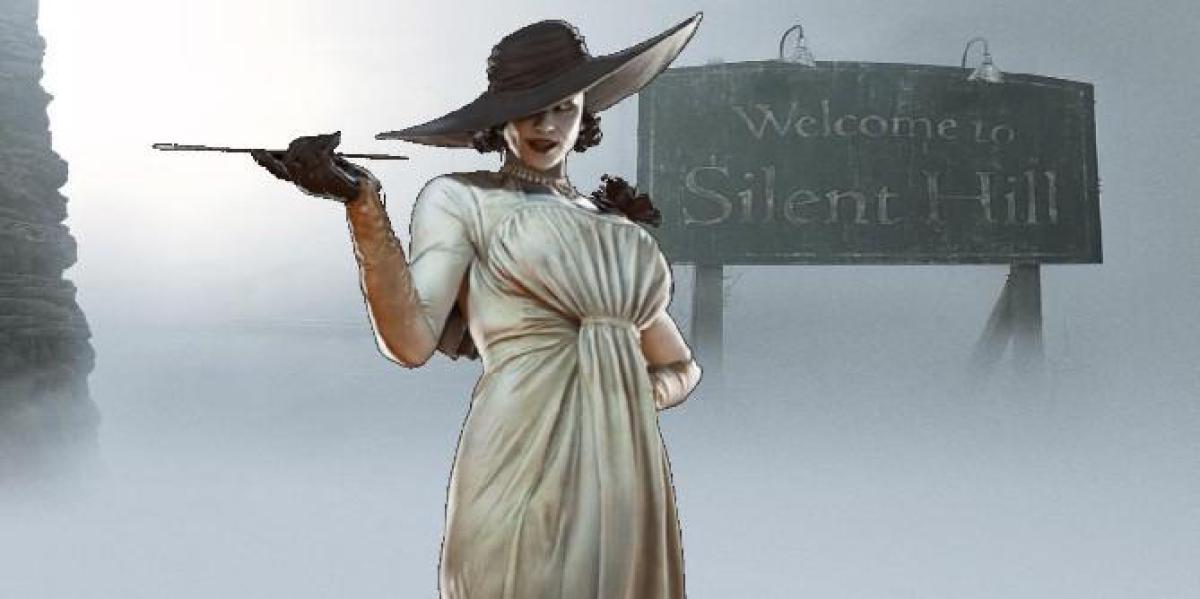 Silent Hill Web Domain sendo usado para Resident Evil Village Tall Lady Dimitrescu Memes