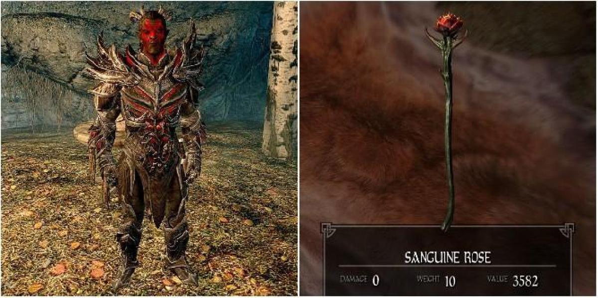 Skyrim: 10 coisas que você precisa saber sobre o artefato Daedric The Sanguine Rose