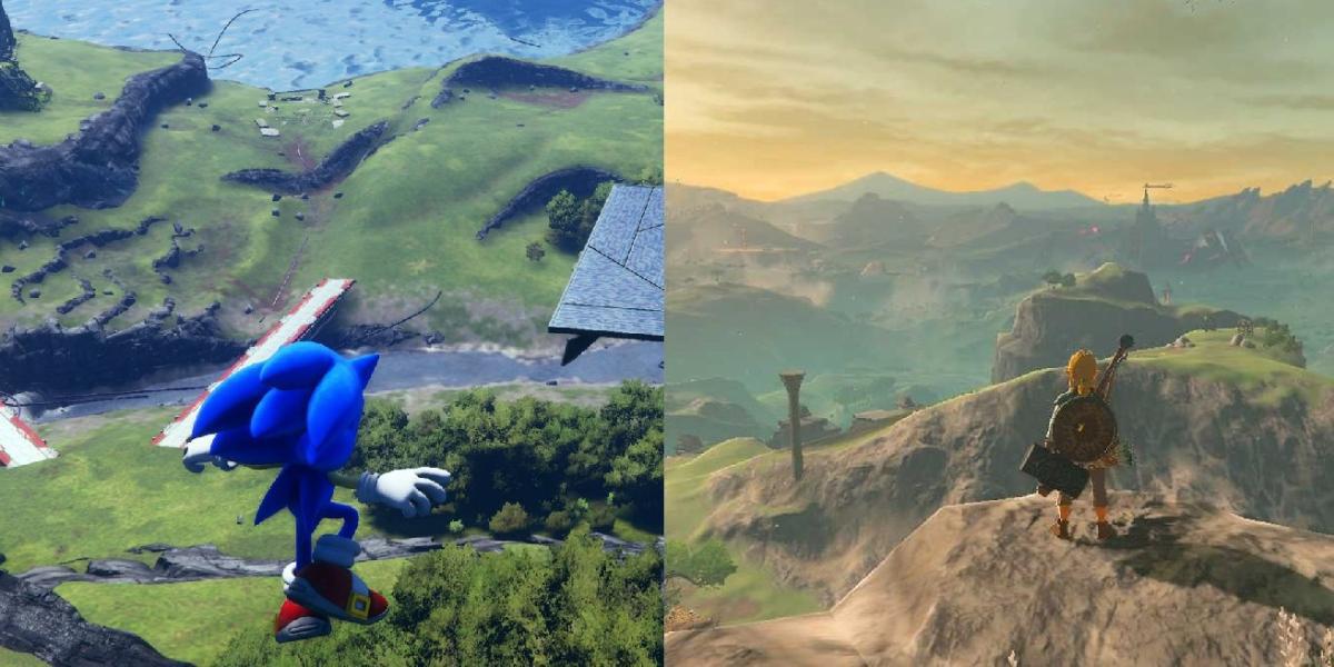 Sonic Frontiers: Como as Ilhas Starfall se comparam ao grande mapa de Breath of the Wild