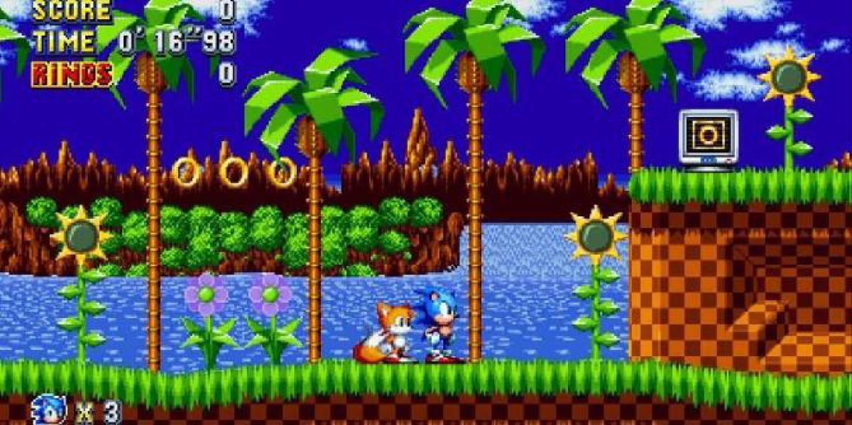 Sonic the Hedgehog Green Hill Zone recriado como um playground da vida real