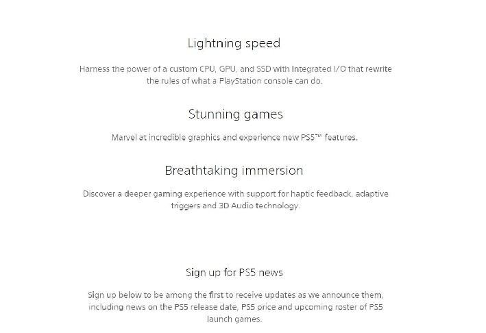 Sony atualiza site do PS5, revelação pode estar chegando em breve