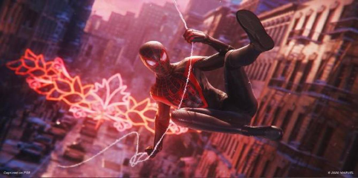 Spider-Man: Miles Morales Tamanho do arquivo é menor no PS5 do que no PS4
