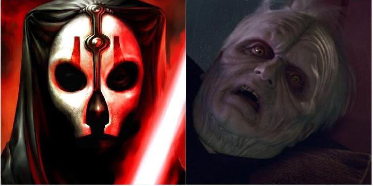 Star Wars: 7 Lordes Sith mais perigosos que Palpatine