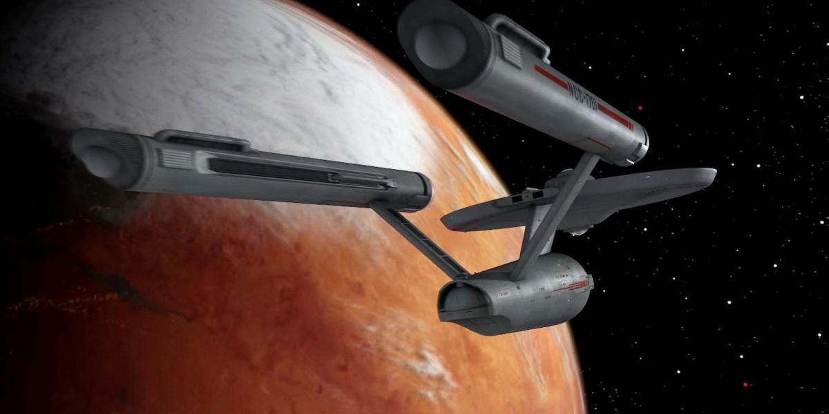 Enterprise D em Órbita - Star Trek A Próxima Geração