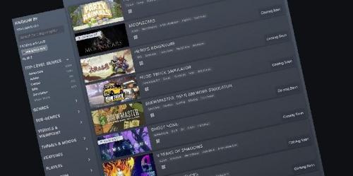 Steam adiciona principais recursos personalizados de compras à loja