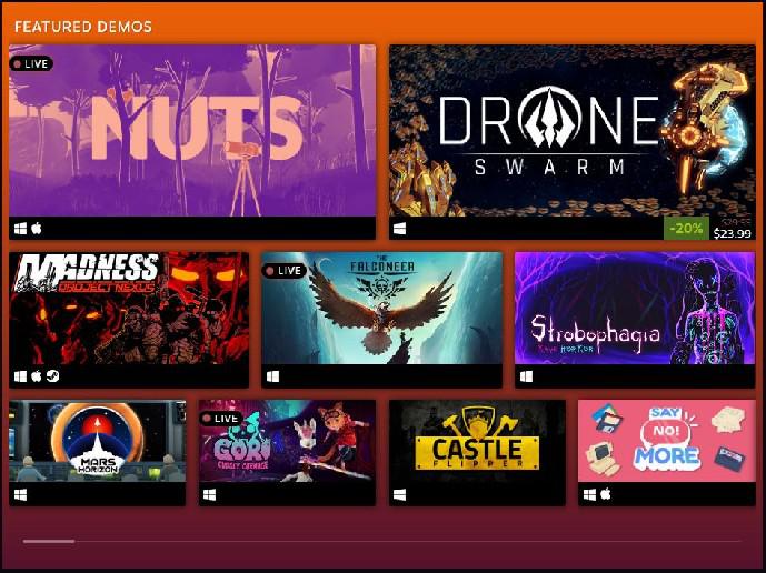 Steam Game Festival está de volta com centenas de demos