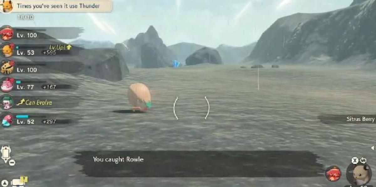 Strange Pokemon Legends: Arceus Clip mostra Rowlet fugindo da batalha antes de começar