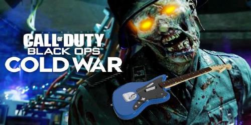Streamer joga Call of Duty: Black Ops Cold War com controlador de guitarra Rock Band