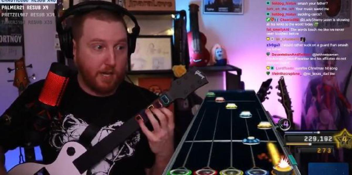 Streamer toca Guitar Hero DMCA Safe e é hilário