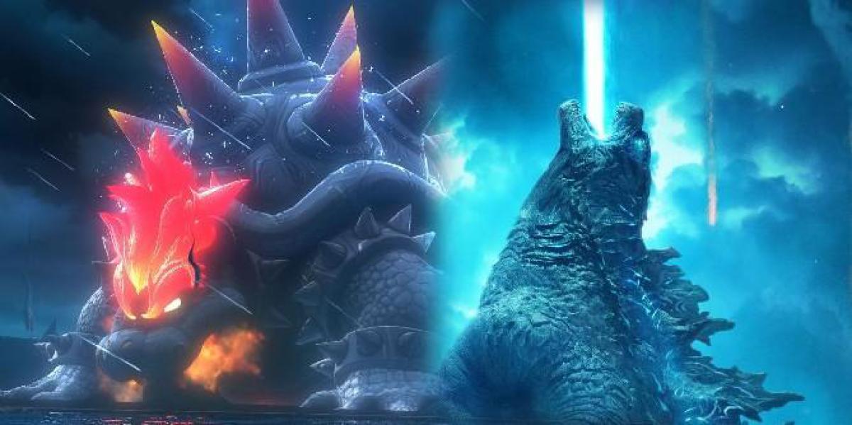 Super Mario 3D World Fan Art reimagina Bowser como um monstro parecido com Godzilla