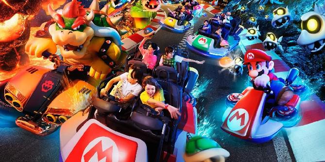Super Nintendo World Mario Kart Ride construído em um motor de jogo