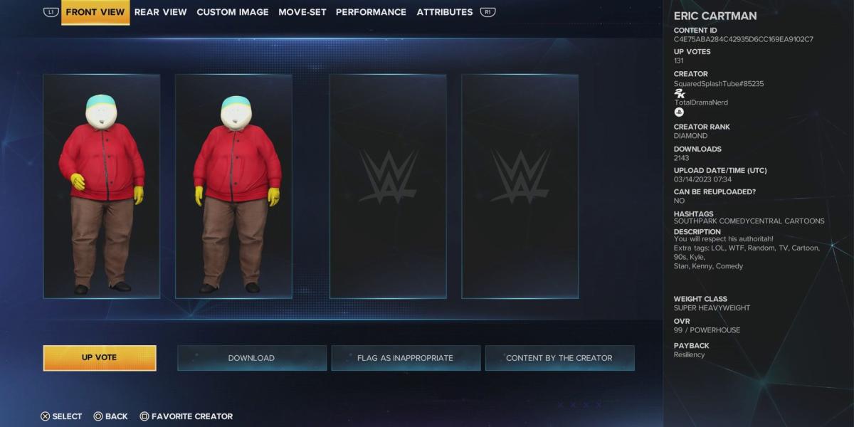 wwe-2k23-best-caws-based-on-tv-show-personagens-cartman