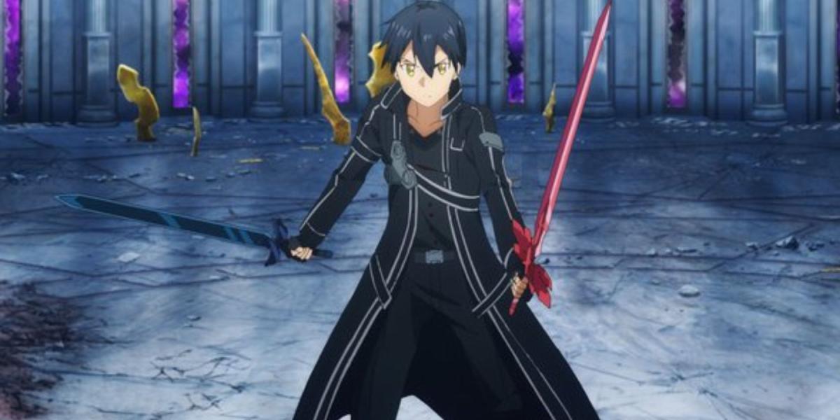 Kirito e suas espadas (Sword Art Online)