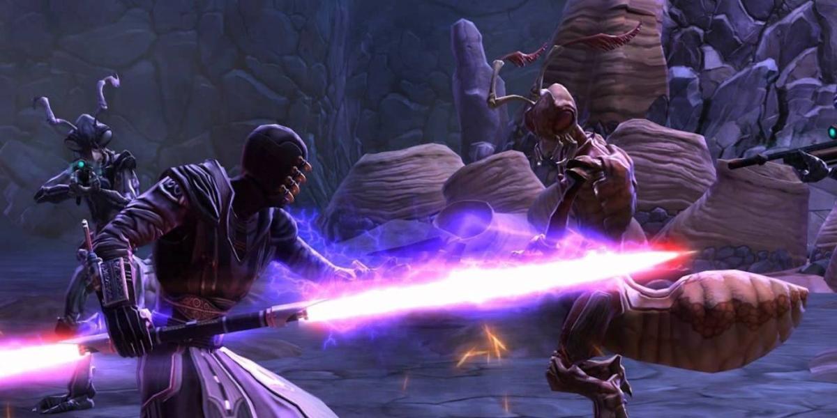 Star Wars The Old Republic Sith Inquisitor Enfrentando Inimigos