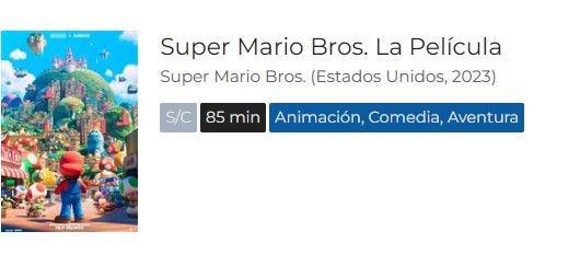 Tempo de execução do filme Super Mario Bros. potencialmente vaza online
