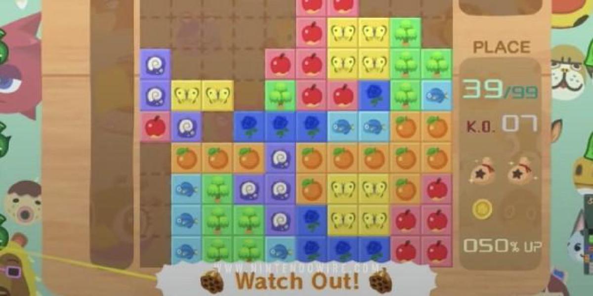 Tetris 99 cruzando com Animal Crossing: novos horizontes no próximo evento da Maximus Cup