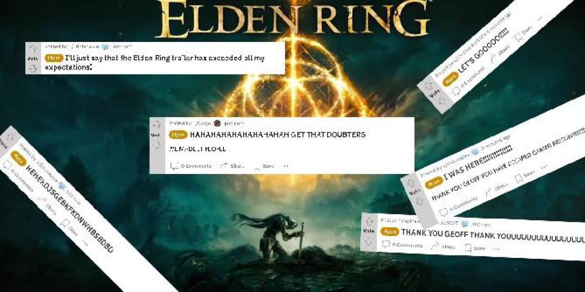 The Elden Ring Subreddit está pegando fogo após o trailer do Summer Game Fest