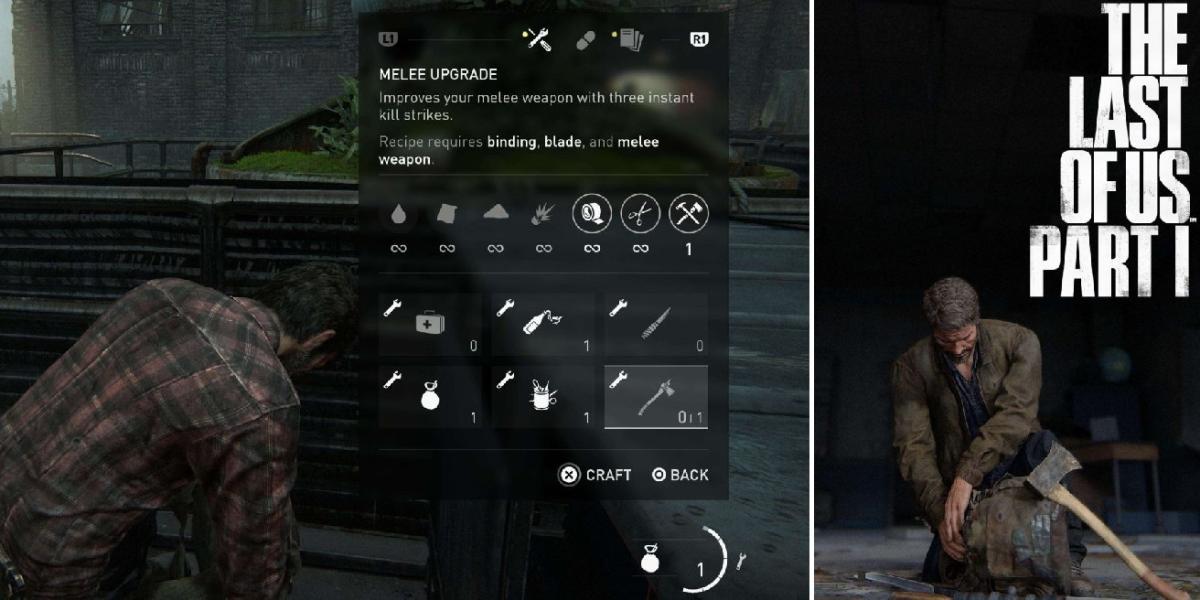 The Last of Us Parte 1: Como atualizar todas as armas brancas