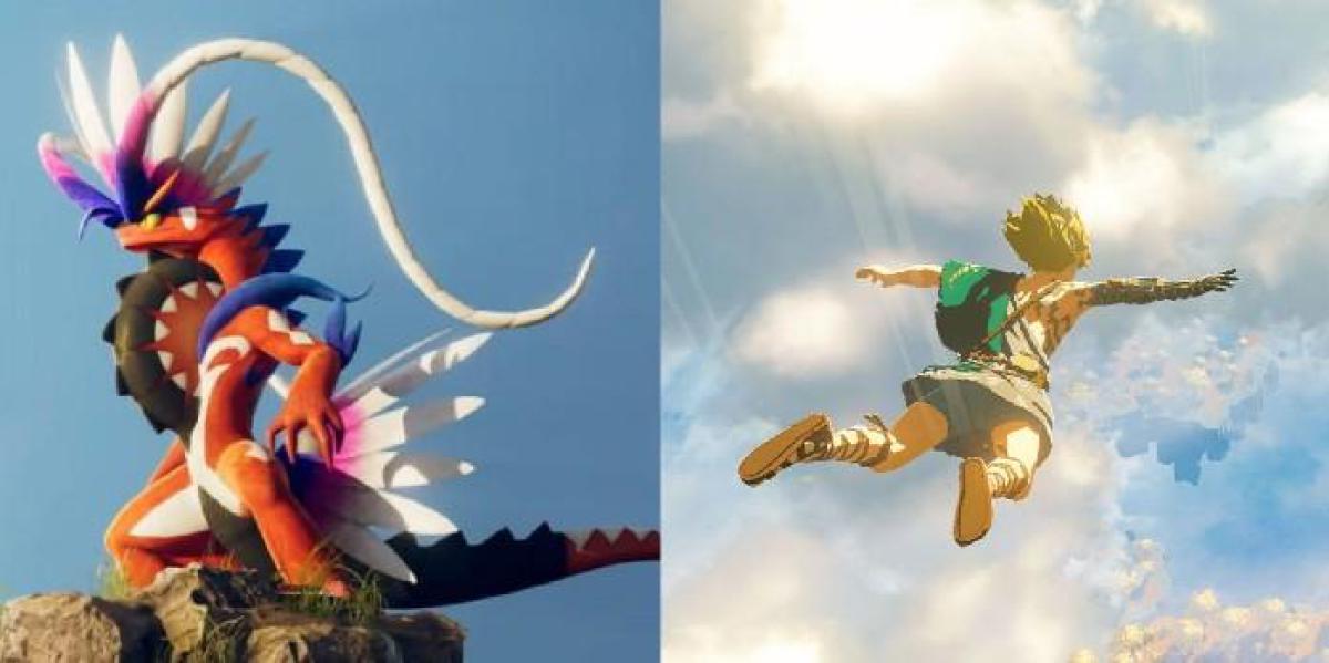 The Legend of Zelda: Breath of the Wild 2 pode aprender com os lendários de Pokemon Scarlet e Violet