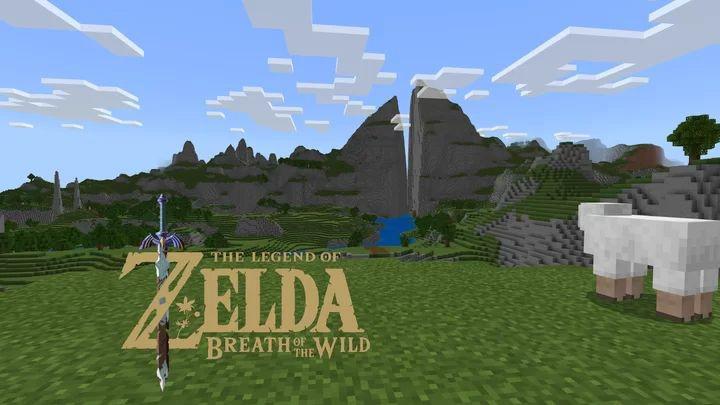 The Legend of Zelda: Breath of the Wild Mapa recriado em Minecraft