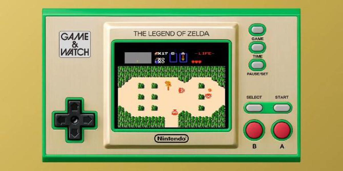 The Legend of Zelda Game and Watch vem com três jogos clássicos