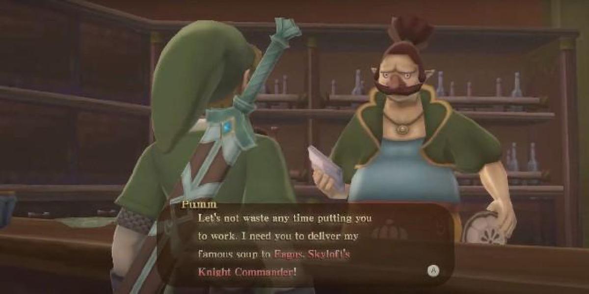 The Legend of Zelda: Skyward Sword HD – Como entregar sopa de abóbora quente ao Knight Commander