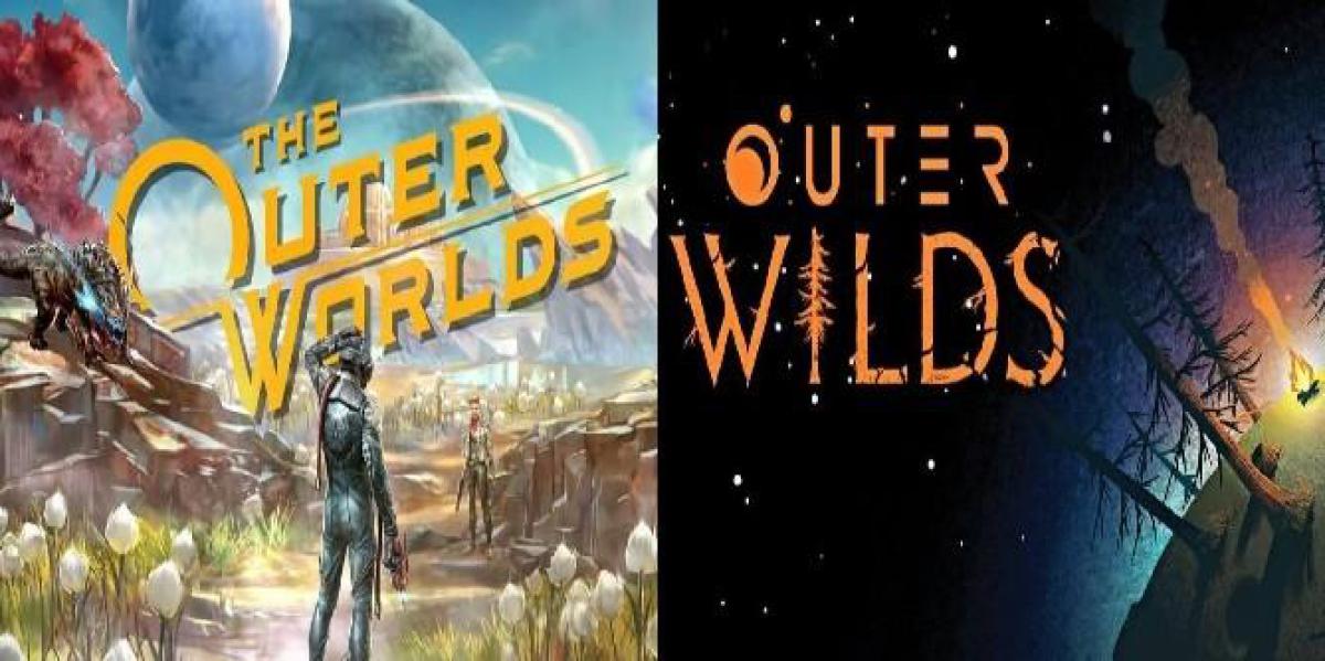 The Outer Worlds and Outer Wilds Logo Flip é incrivelmente confuso