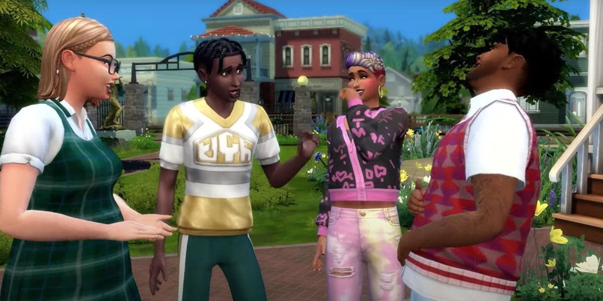 Sims adolescentes conversando no The Sims 4
