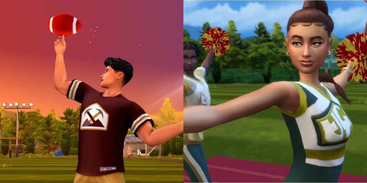 Futebol e Cheerleading no The Sims 4