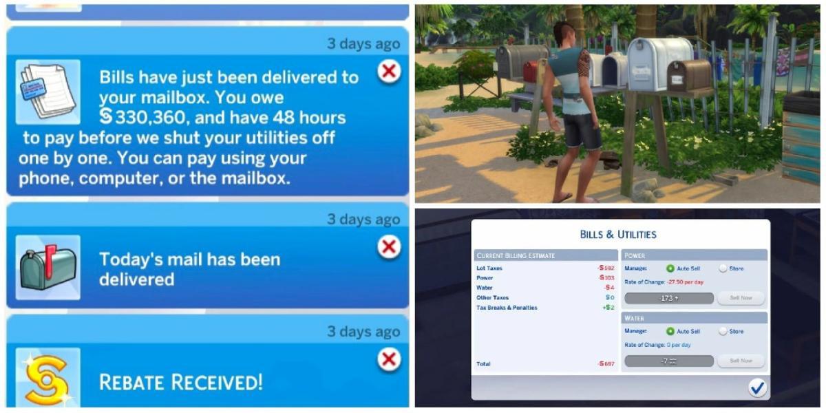 The Sims 4: Como pagar suas contas