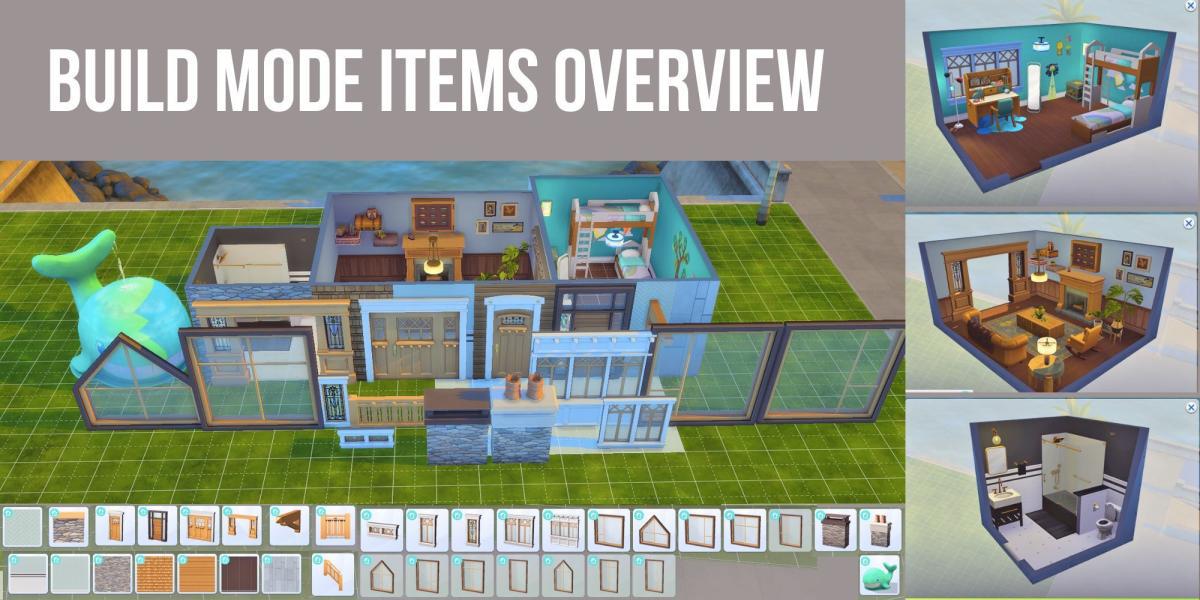 Visão geral dos itens do modo construção do The Sims 4 Growing Together