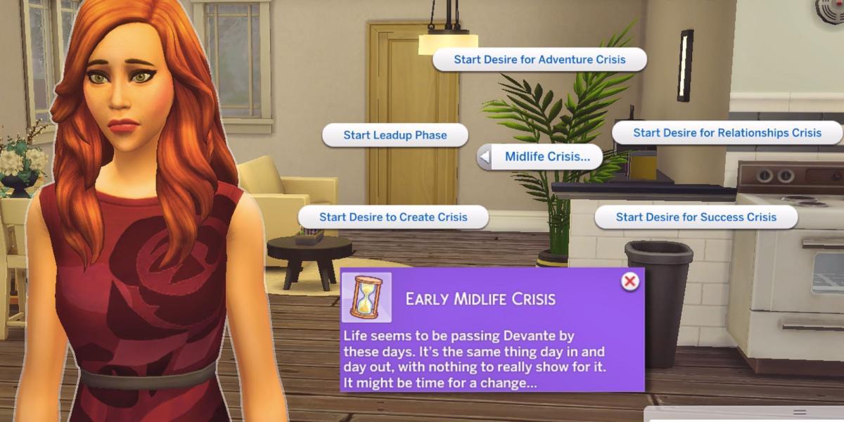 The Sims 4 Crescendo Juntos Gatilho da Crise da Meia Idade