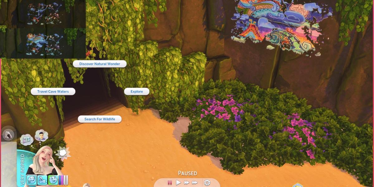 Atividades da Caverna de Sulani em The Sims 4