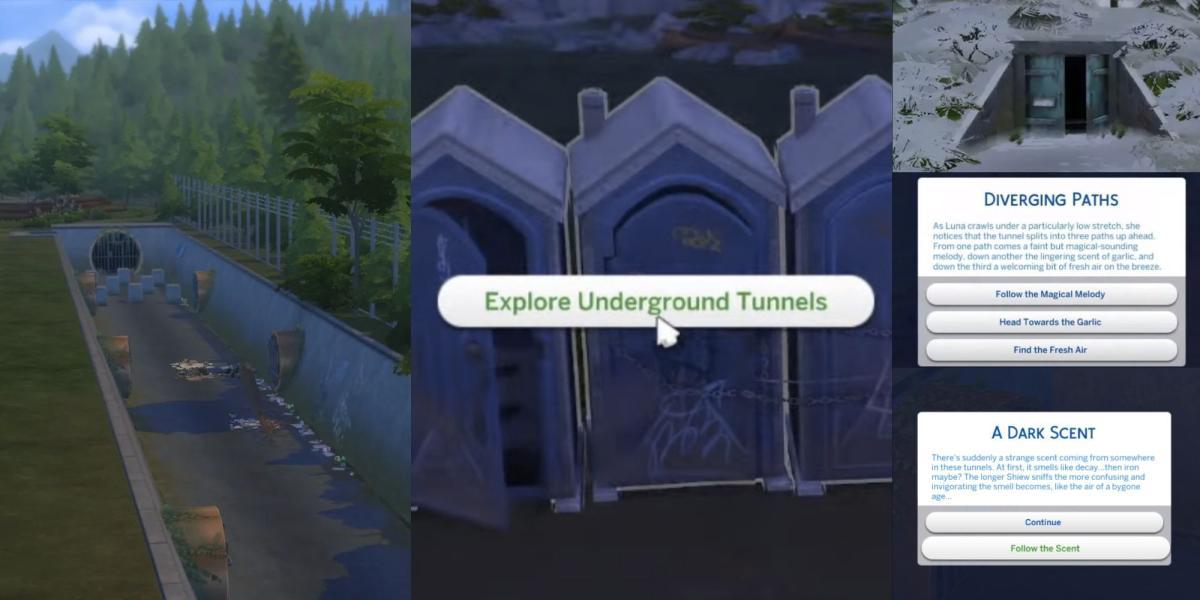 The Sims 4 Moonwood Mill Exploração do Túnel-1