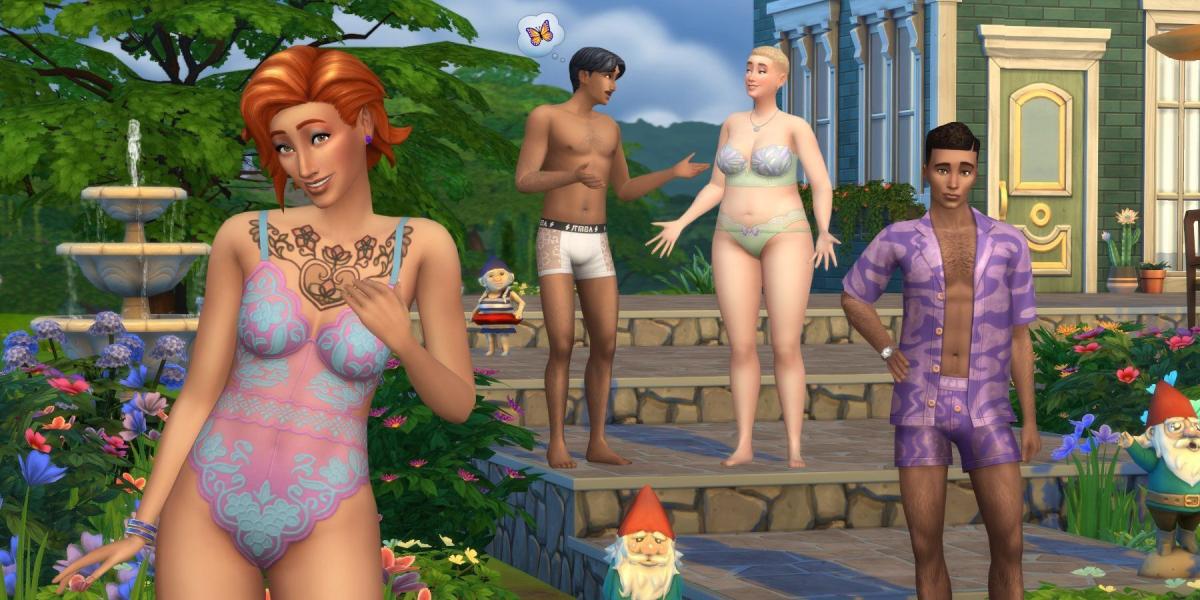 The Sims 4 recebe DLC de roupas íntimas e bagunça no banheiro