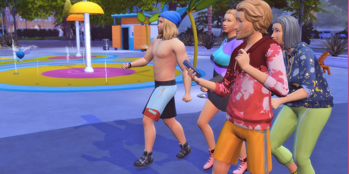 The Sims 4 Growing Together Group Power Walk