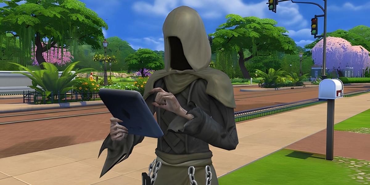 Captura de tela da Morte em The Sims 4