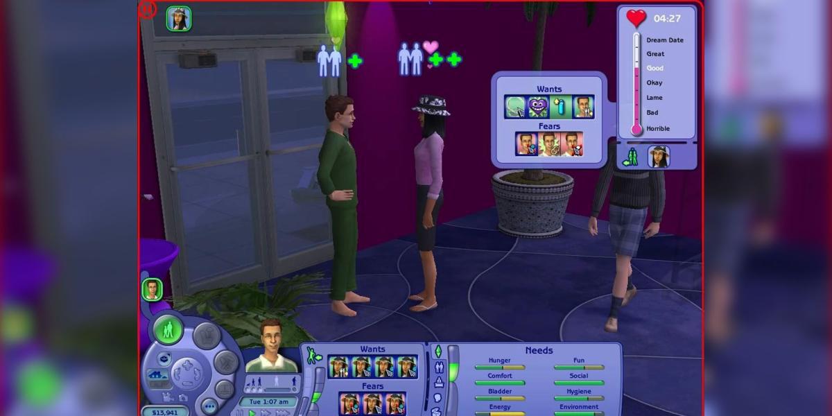 Jogabilidade The Sims 2: Vida Noturna