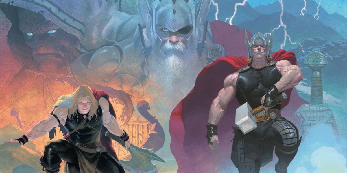 Diferentes gerações de Thor e Gorr, o Deus Açougueiro